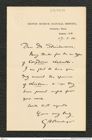 Nachlass Franz Steindachner, Brief von G. A. Boulenger an Franz Steindachner (17.03.1910), Inv.Nr. 49.06, Seite 1